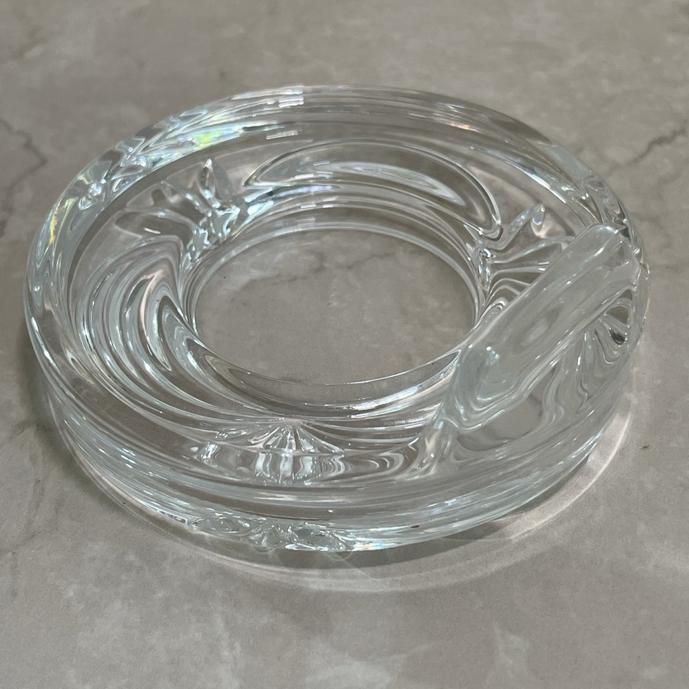 ✨3 for $15✨Vintage heavy Crystal Ashtray, Lovely design !!🔥